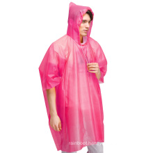 Custom Logo print Plastic Disposable Mens Rain Gear Ponchos Raincoats